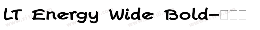 LT Energy Wide Bold字体转换